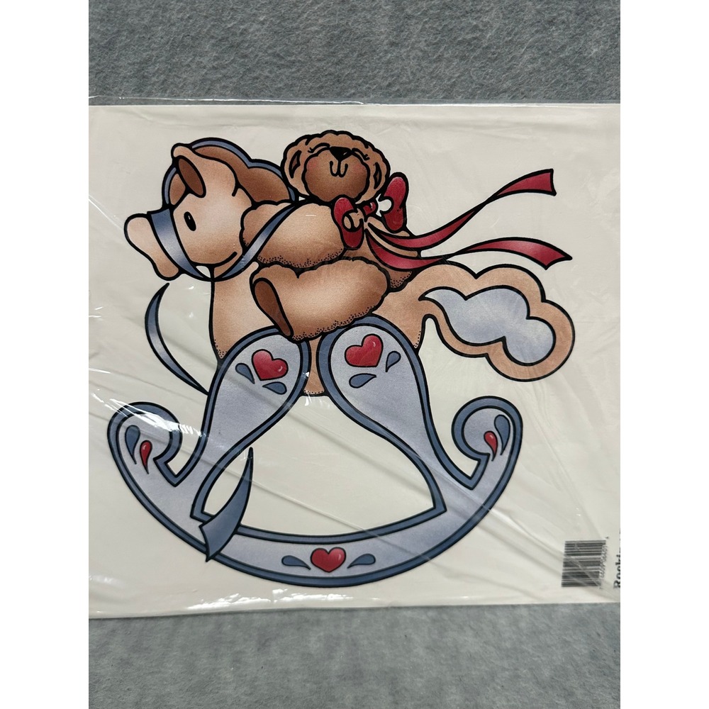 Daisy Kingdom Iron-On Transfer Multi Rocking Bear 6401 Vintage 1990 Craft Supply